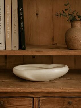 VTG Haeger Cream matte white bowl